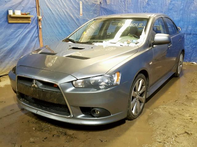 JA32V6FV7DU005919 - 2013 MITSUBISHI LANCER RAL SILVER photo 2