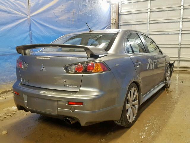 JA32V6FV7DU005919 - 2013 MITSUBISHI LANCER RAL SILVER photo 4