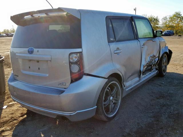 JTLKE50EX81019524 - 2008 TOYOTA SCION XB ვერცხლისფერი ფოტო 4
