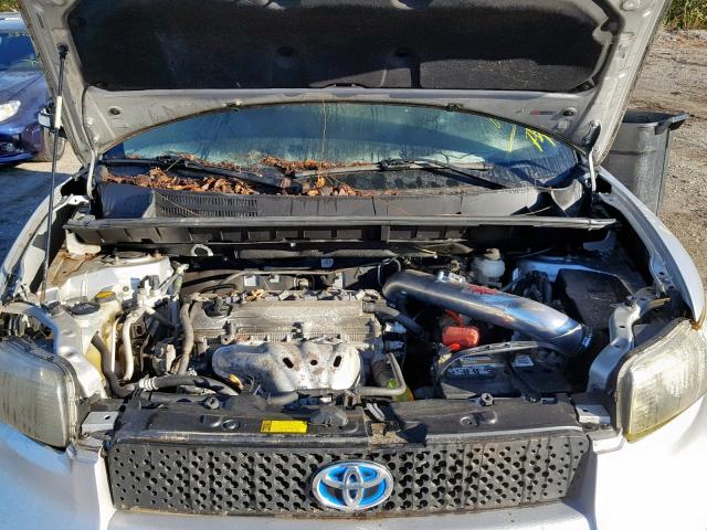 JTLKE50EX81019524 - 2008 TOYOTA SCION XB ვერცხლისფერი ფოტო 7