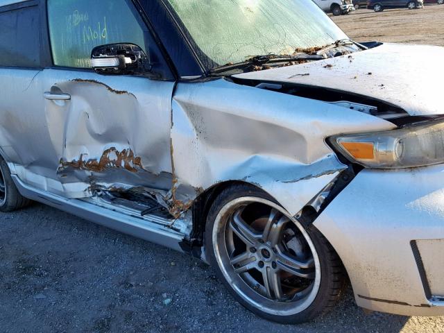 JTLKE50EX81019524 - 2008 TOYOTA SCION XB ვერცხლისფერი ფოტო 9