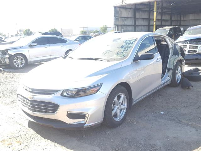 1G1ZB5ST9HF217585 - 2017 CHEVROLET MALIBU LS Күміс фото 2