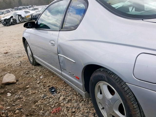 2G1WX12K739421159 - 2003 CHEVROLET MONTE CARL SILVER photo 9