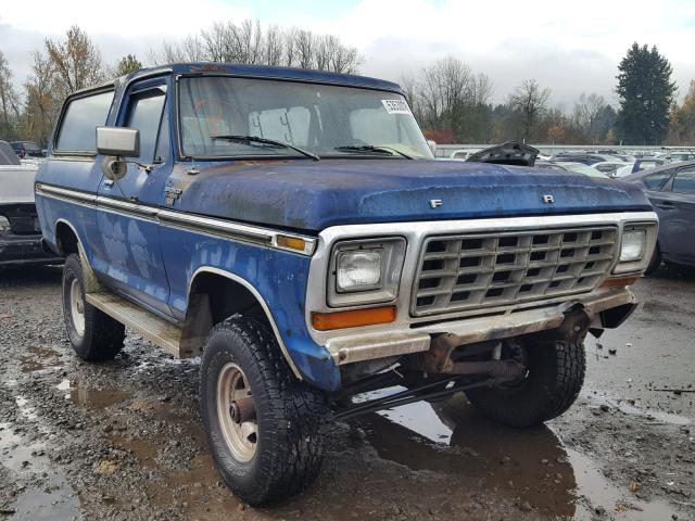 U15HLBE0238 - 1978 FORD BRONCO BLUE photo 1