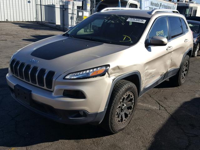 1C4PJLCB4FW694336 - 2015 JEEP CHEROKEE L TAN photo 2