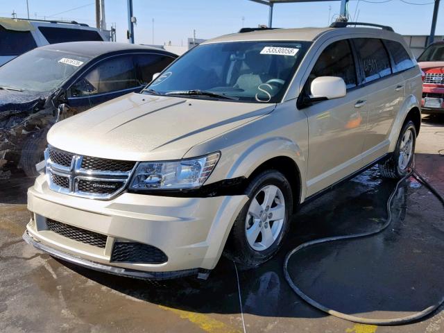 3D4PG1FG4BT522174 - 2011 DODGE JOURNEY MA GOLD photo 2