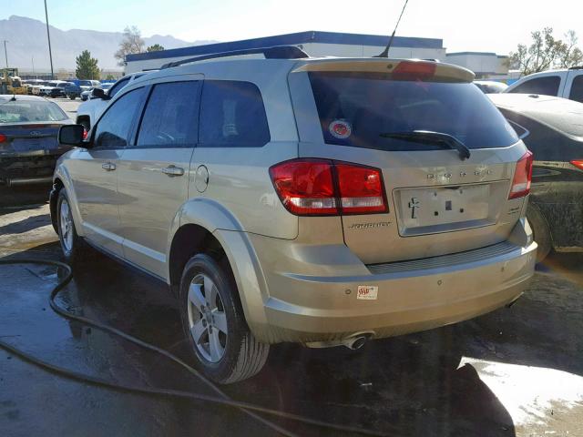 3D4PG1FG4BT522174 - 2011 DODGE JOURNEY MA GOLD photo 3