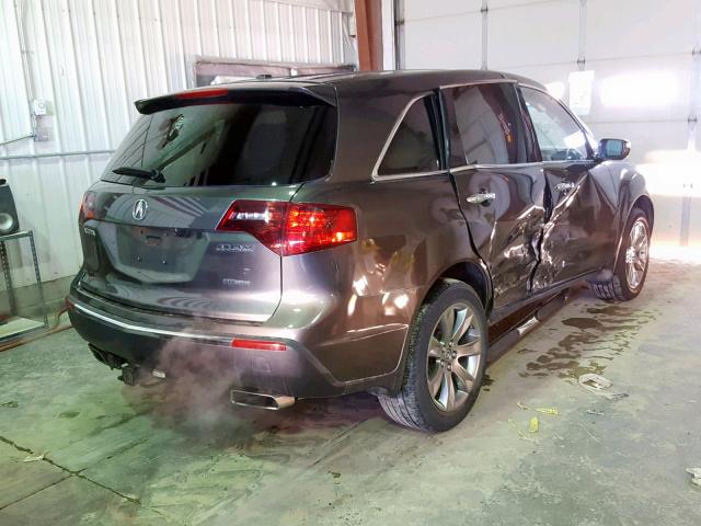 2HNYD2H50BH546194 - 2011 ACURA MDX ADVANC GRAY photo 4