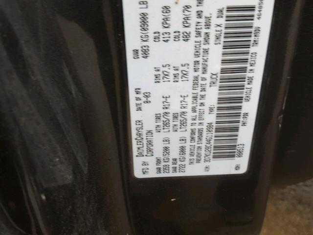 3D7KU28C44G110984 - 2004 DODGE RAM 2500 S ნაცრისფერი ფოტო 10