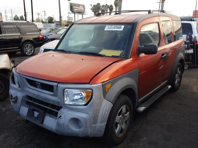 5J6YH28614L015475 - 2004 HONDA ELEMENT EX ORANGE photo 2