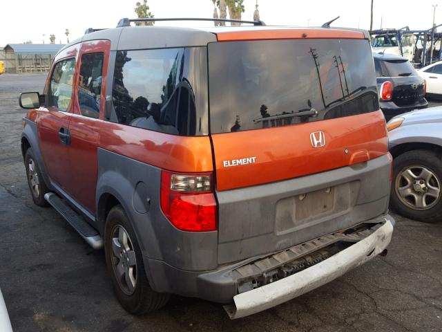 5J6YH28614L015475 - 2004 HONDA ELEMENT EX ORANGE photo 3