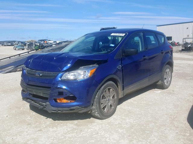 1FMCU0F70GUC78529 - 2016 FORD ESCAPE S BLUE photo 2