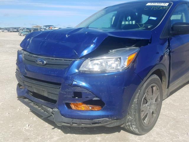 1FMCU0F70GUC78529 - 2016 FORD ESCAPE S BLUE photo 9