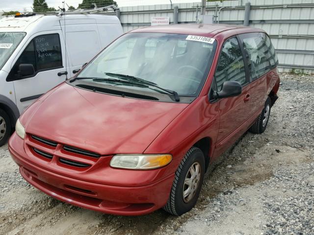 2B4FP25B8XR390547 - 1999 DODGE CARAVAN RED photo 2