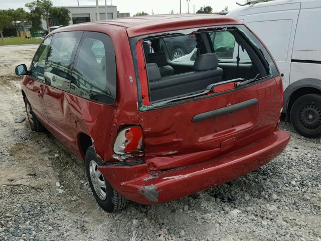 2B4FP25B8XR390547 - 1999 DODGE CARAVAN RED photo 3