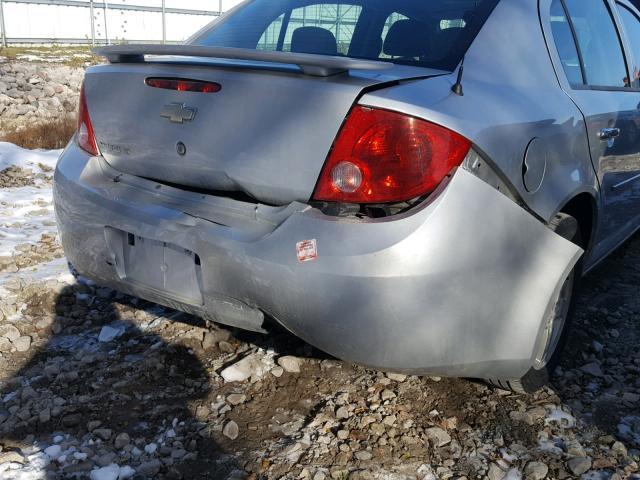 1G1AF5F50A7228181 - 2010 CHEVROLET COBALT 2LT SILVER photo 9