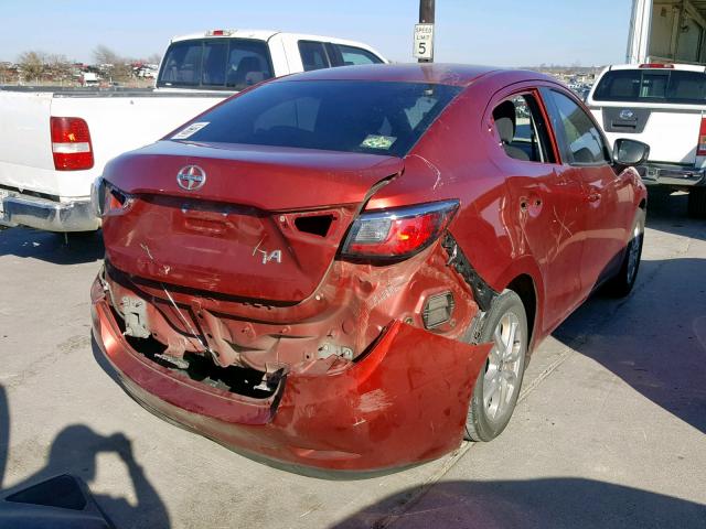 3MYDLBZV5GY139593 - 2016 TOYOTA SCION IA MAROON photo 4