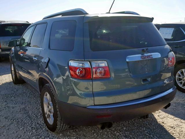 1GKER23D19J149342 - 2009 GMC ACADIA SLT GREEN photo 3