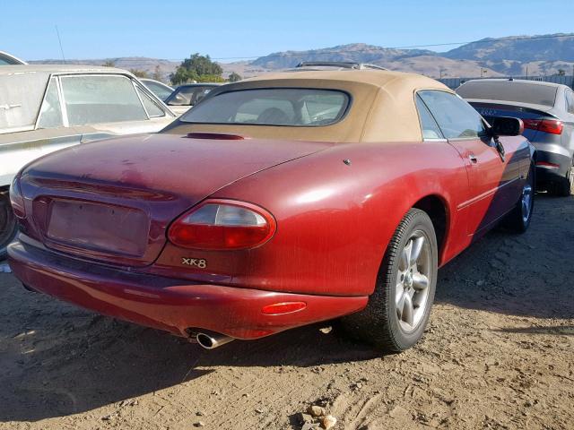 SAJGX2747VC006433 - 1997 JAGUAR XK8 RED photo 4