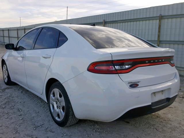 1C3CDFAAXGD703902 - 2016 DODGE DART SE WHITE photo 3