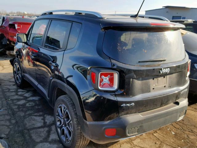 ZACCJBDT0FPB71826 - 2015 JEEP RENEGADE L BLACK photo 3