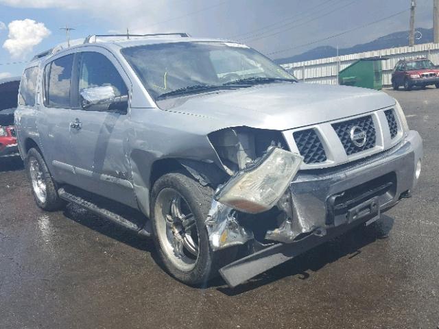 5N1AA08B06N713303 - 2006 NISSAN ARMADA SE SILVER photo 1