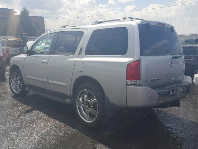 5N1AA08B06N713303 - 2006 NISSAN ARMADA SE SILVER photo 3