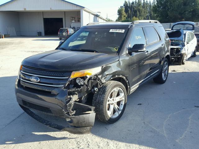 1FM5K7F83EGB58798 - 2014 FORD EXPLORER L BLACK photo 2