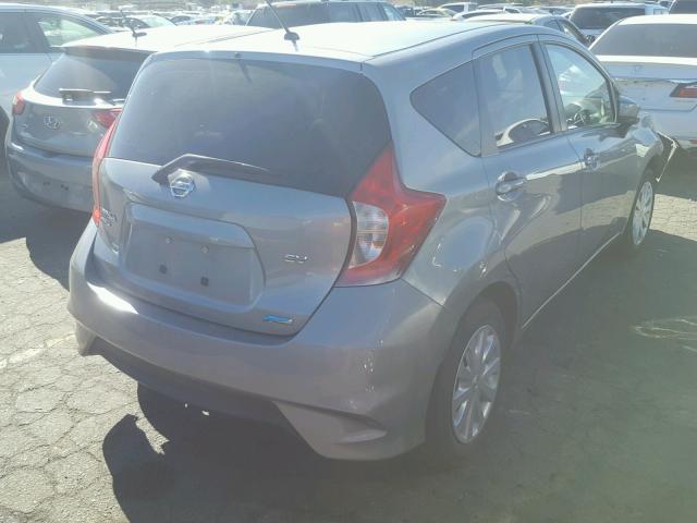 3N1CE2CP3FL416495 - 2015 NISSAN VERSA NOTE GRAY photo 4