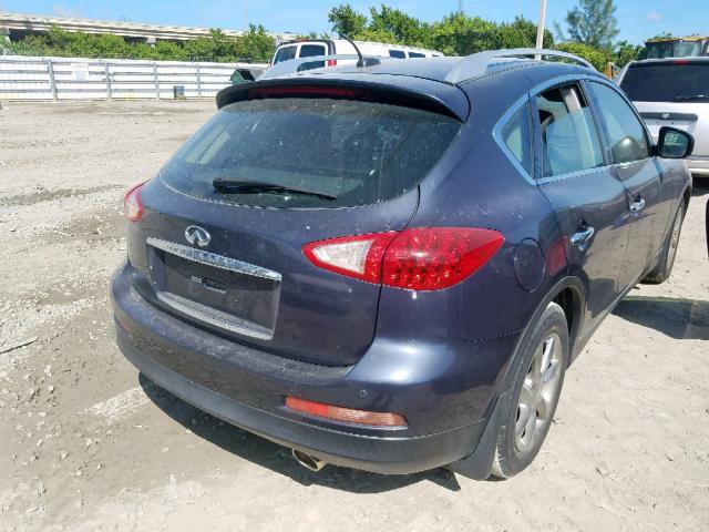 JNKAJ09E08M304156 - 2008 INFINITI EX35 BASE GRAY photo 4