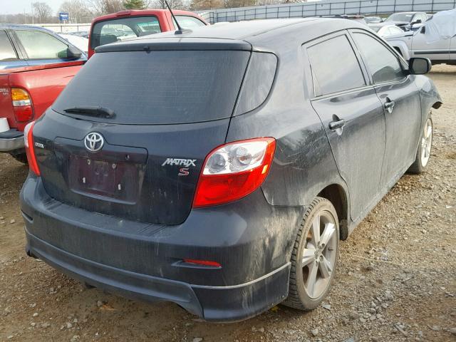 2T1KE40E89C015619 - 2009 TOYOTA COROLLA MA BLACK photo 4