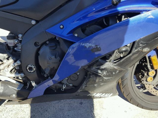 JYARJ16YX9A002395 - 2009 YAMAHA YZFR6 C BLUE photo 7