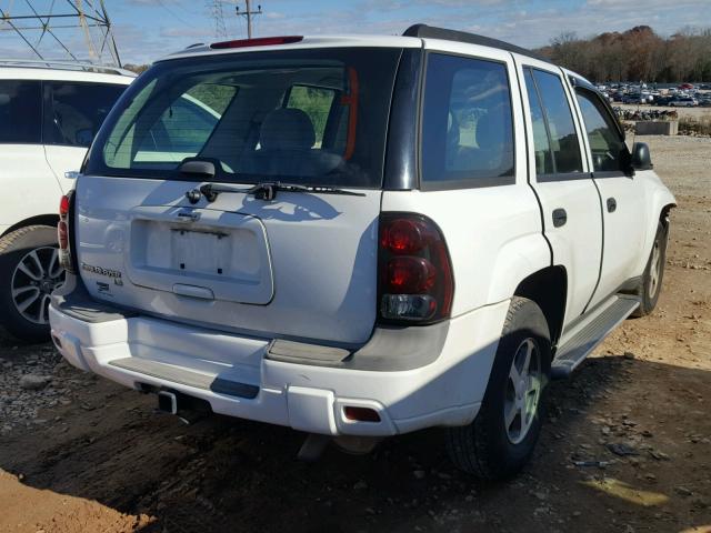 1GNDS13S362292536 - 2006 CHEVROLET TRAILBLAZE WHITE photo 4