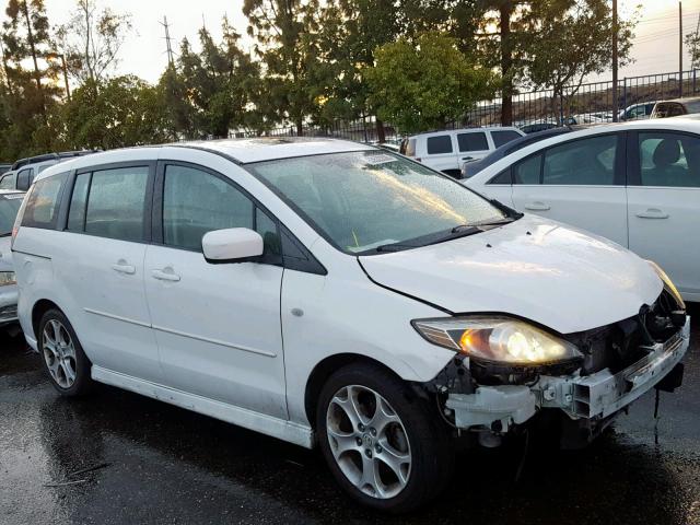 JM1CR29L590335473 - 2009 MAZDA 5 WHITE photo 1