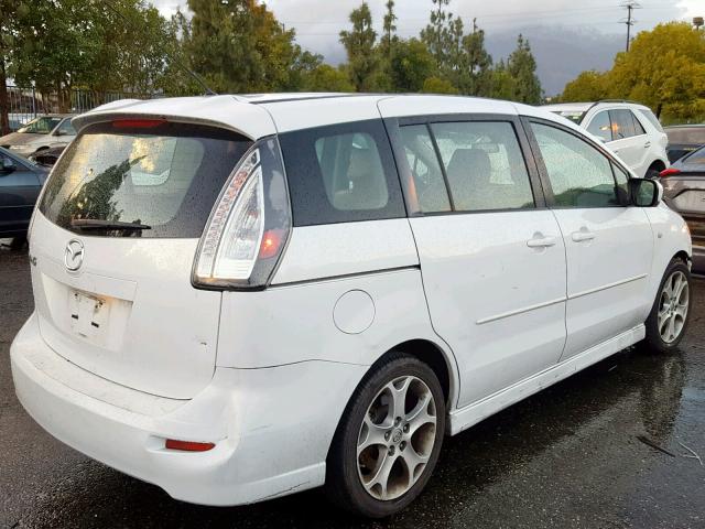 JM1CR29L590335473 - 2009 MAZDA 5 WHITE photo 4