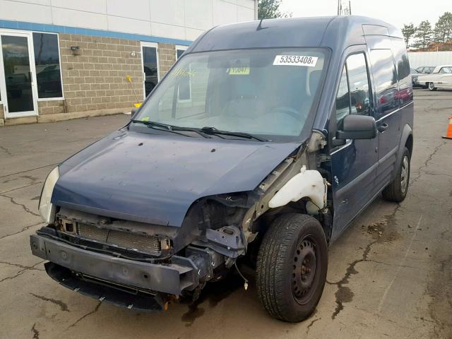 NM0LS7DN4AT007973 - 2010 FORD TRANSIT CO BLUE photo 2