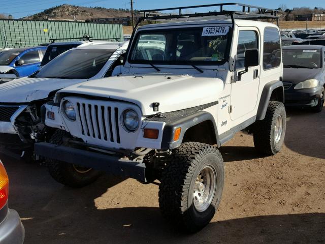 1J4FY19S5WP781038 - 1998 JEEP WRANGLER / WHITE photo 2