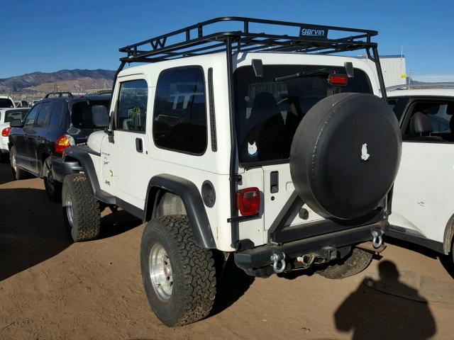 1J4FY19S5WP781038 - 1998 JEEP WRANGLER / WHITE photo 3