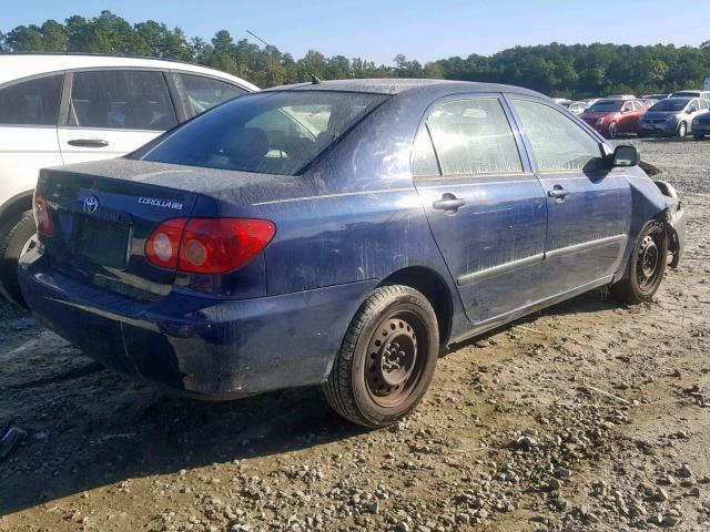 JTDBR32E270102855 - 2007 TOYOTA COROLLA CE BLUE photo 4