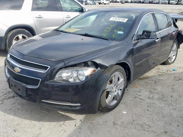 1G1ZC5E03CF349202 - 2012 CHEVROLET MALIBU 1LT შავი ფოტო 2