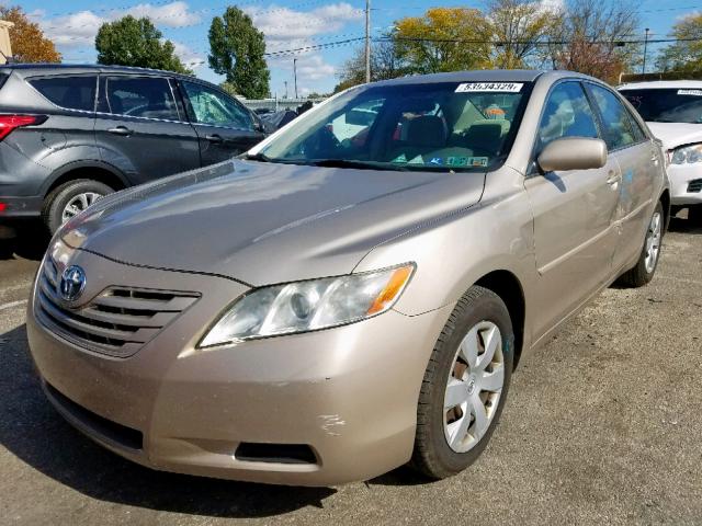 4T1BE46K97U728053 - 2007 TOYOTA CAMRY CE GOLD photo 2