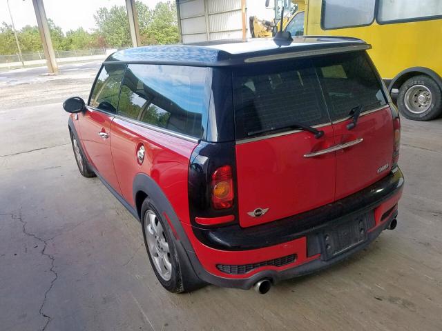 WMWMM33529TP93535 - 2009 MINI COOPER S C RED photo 3