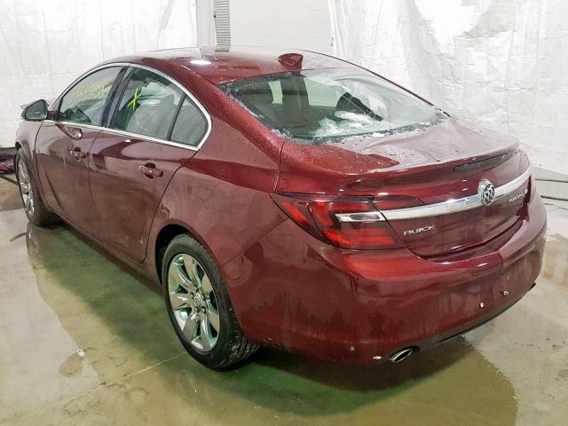 2G4GS5GX1G9205928 - 2016 BUICK REGAL PREM RED photo 3