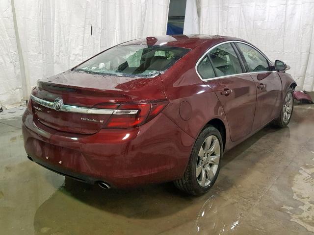 2G4GS5GX1G9205928 - 2016 BUICK REGAL PREM RED photo 4