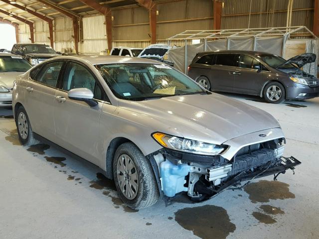 1FA6P0G79E5383946 - 2014 FORD FUSION S SILVER photo 1