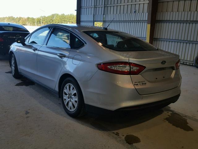 1FA6P0G79E5383946 - 2014 FORD FUSION S SILVER photo 3