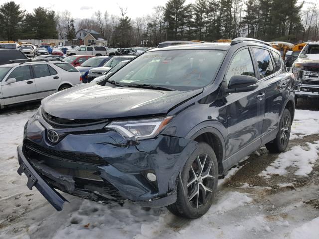 JTMJFREV1HJ169140 - 2017 TOYOTA RAV4 SE BLUE photo 2