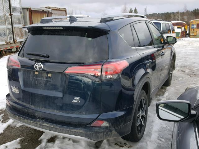 JTMJFREV1HJ169140 - 2017 TOYOTA RAV4 SE BLUE photo 4