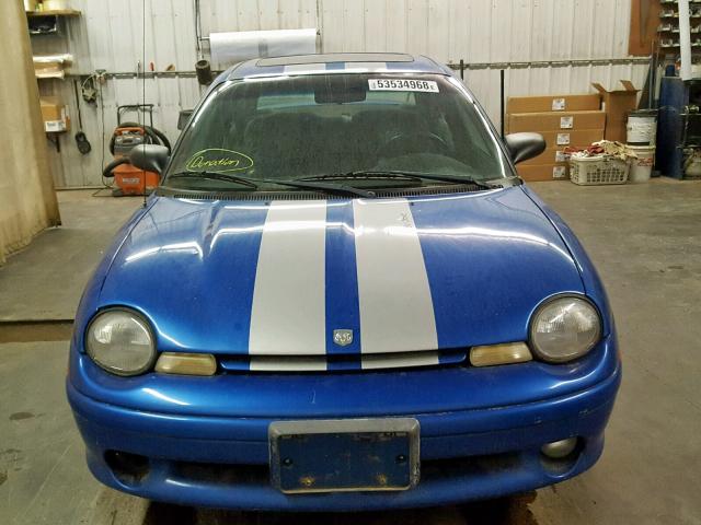 1B3ES47Y1WD695742 - 1998 DODGE NEON HIGHL BLUE photo 9