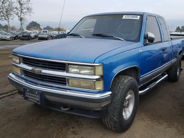 2GCEK19KXN1235950 - 1992 CHEVROLET GMT-400 K1 BLUE photo 2